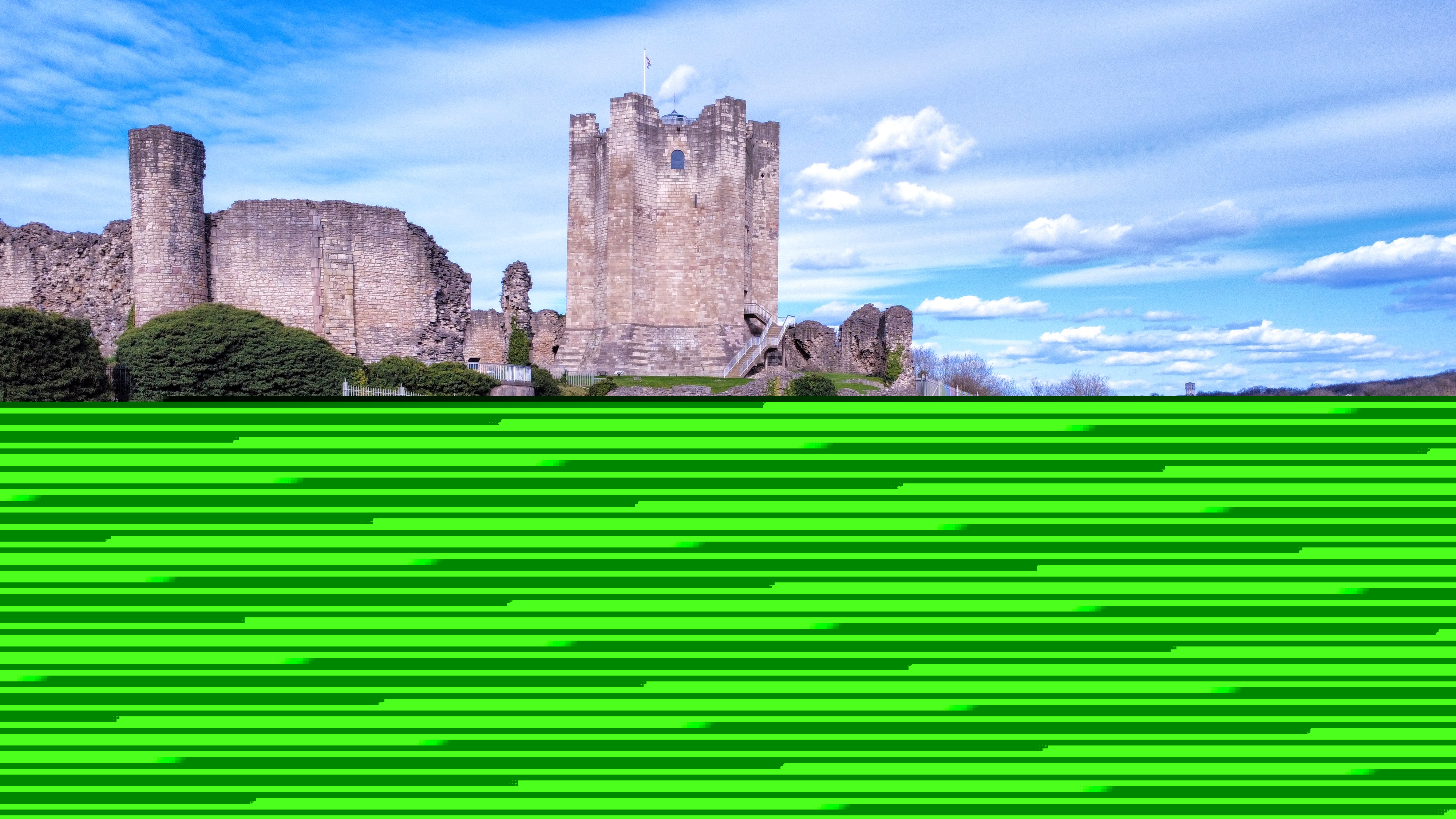 Conisbrough Castle drone survey